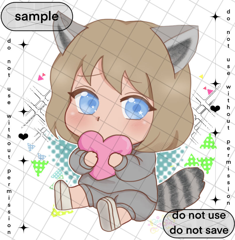 Simple Chibi Raccoon Chibi raccoon girl by beechoux on DeviantArt