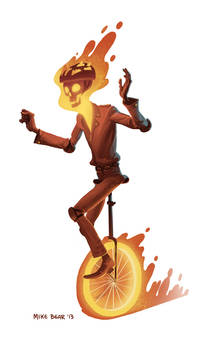 Unicycle GhostRider