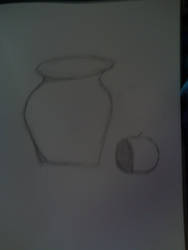 Vase and Apple