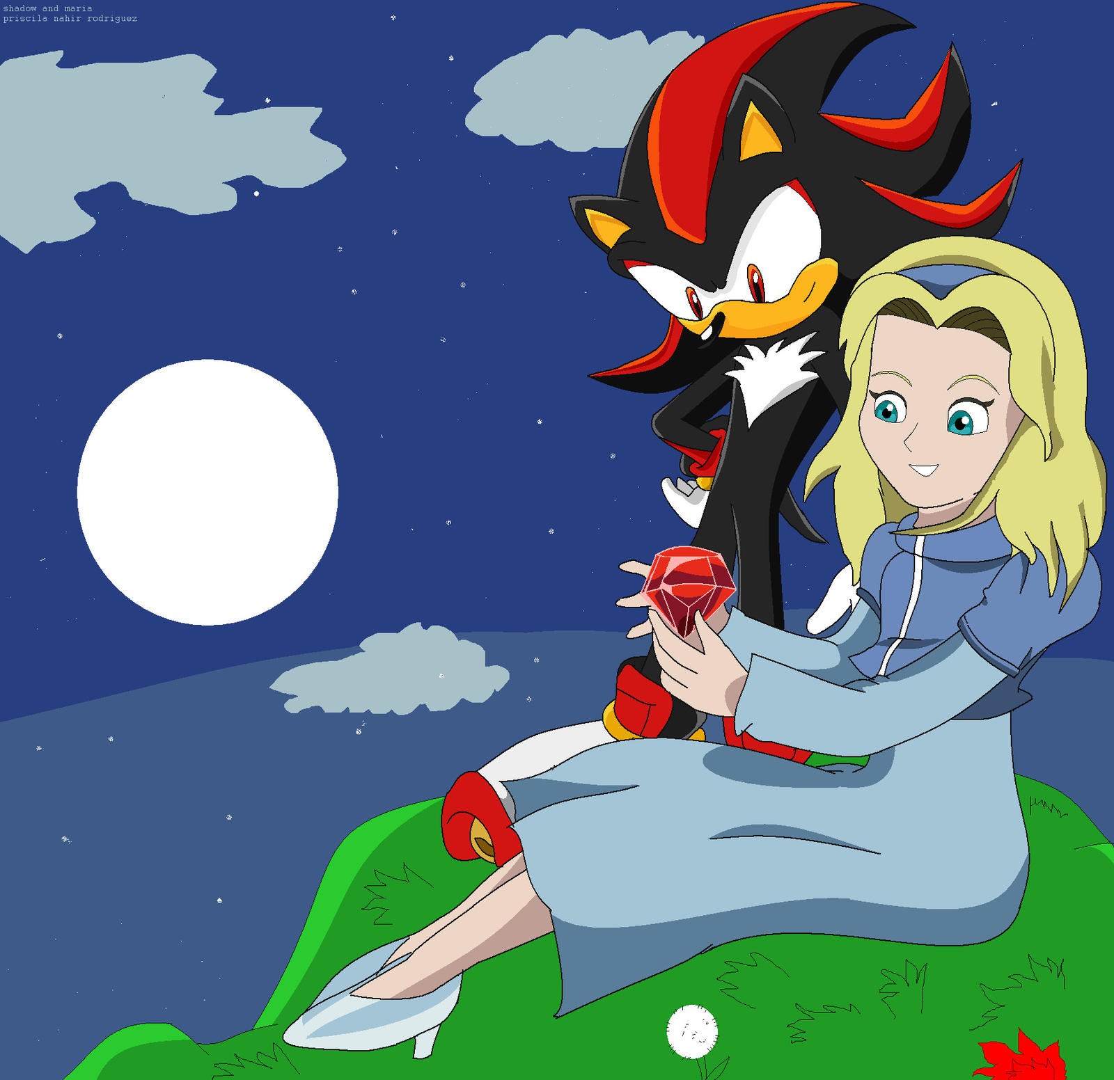 SHADOW and Maria by pridark on DeviantArt