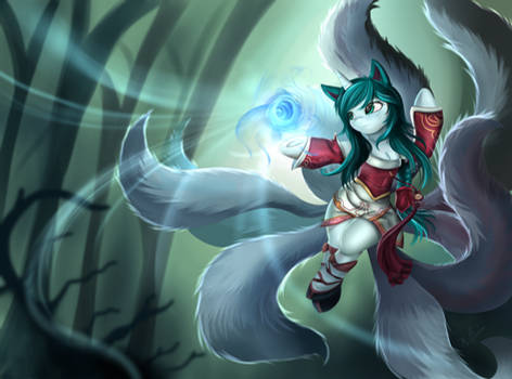 Ahri the nine tailed pony