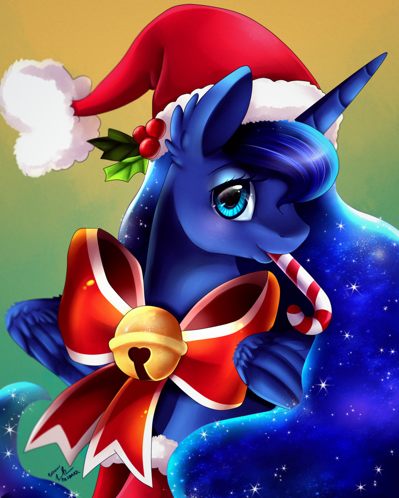 Christmas Luna Portrait