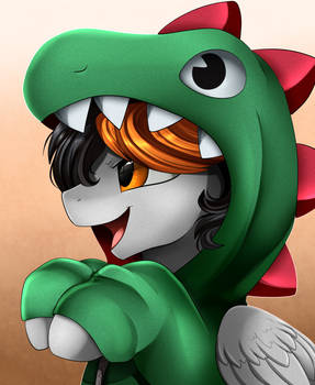 Portrait Comm: Dino Hoodie