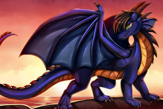 Comm: Sunset Dragon