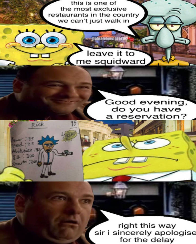 Sponge Cipher SpongeBobs Guide To Getting Into Any Restaurant by BillCipher67 on ...