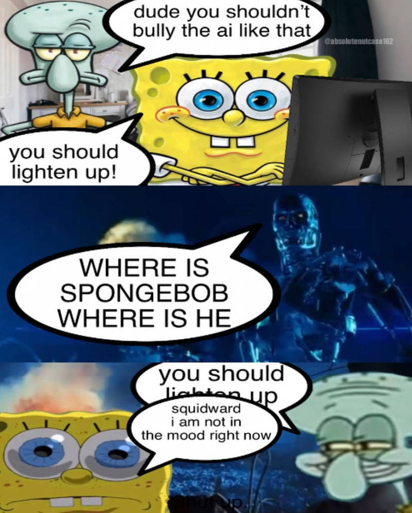 Sponge Cipher SpongeBob Vs AI by BillCipher67 on DeviantArt