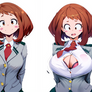 Ochako Uraraka Breast Expansion