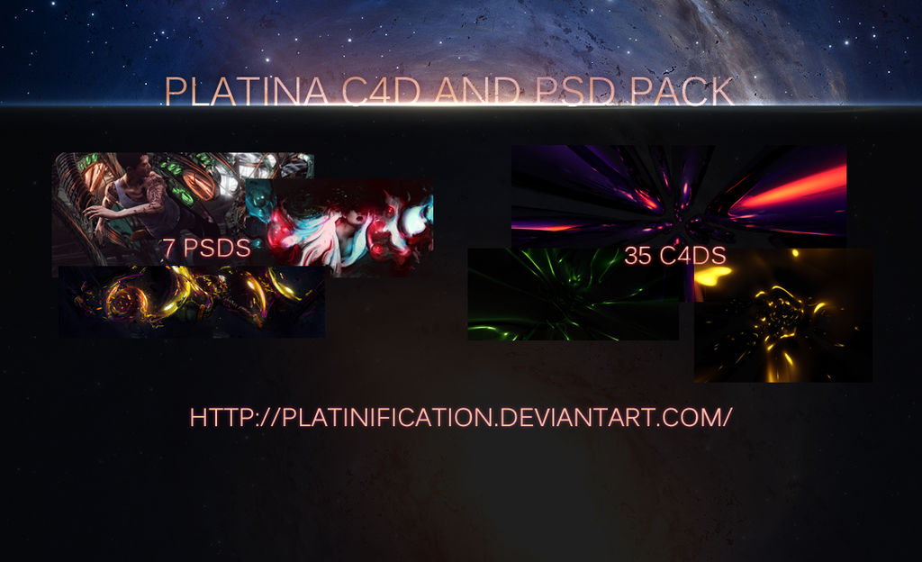 Platina C4d and Psd pack