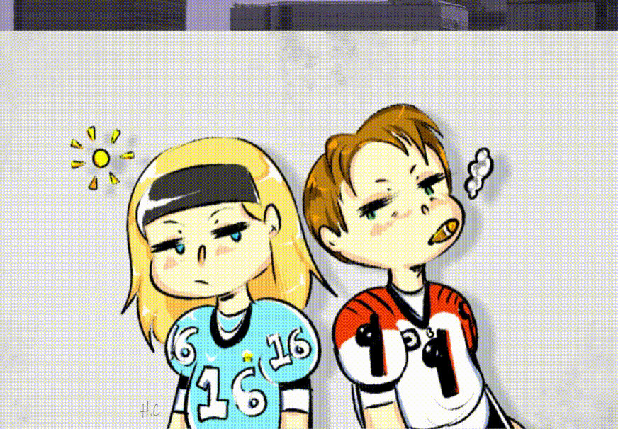 COLLEGE RIVALS by ActualHappyCrack on DeviantArt