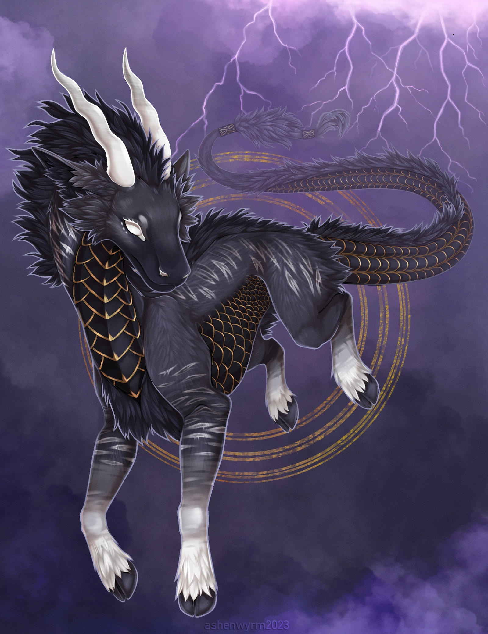 Kirin Rearing Kirin by Ashenwyrm on DeviantArt