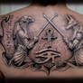 anubis - horus tattoo