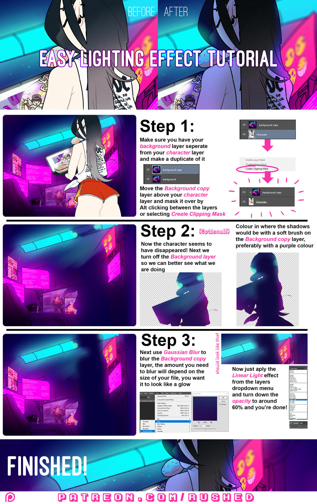 Easy Lighting Effect Tutorial By Galactic Rush On Deviantart Easy Lighting Effect Tutorial By Galactic Rush On Deviantart