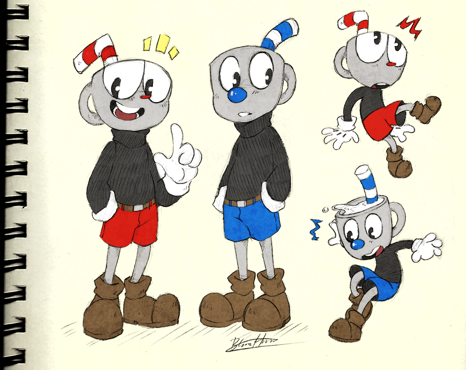 Cuphead and Mugman