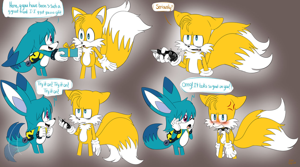 Tails Xkit Kittails- Present by cyngawolf on DeviantArt