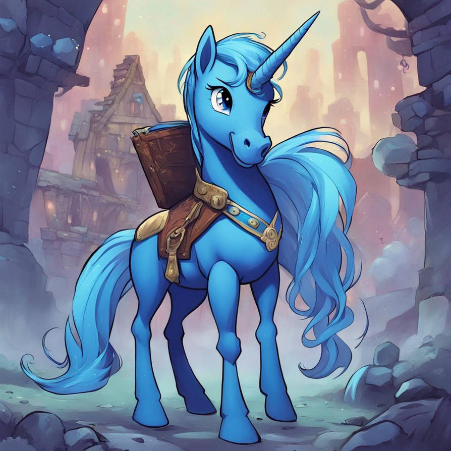 Blue My Little Pony by princessladypirate on DeviantArt