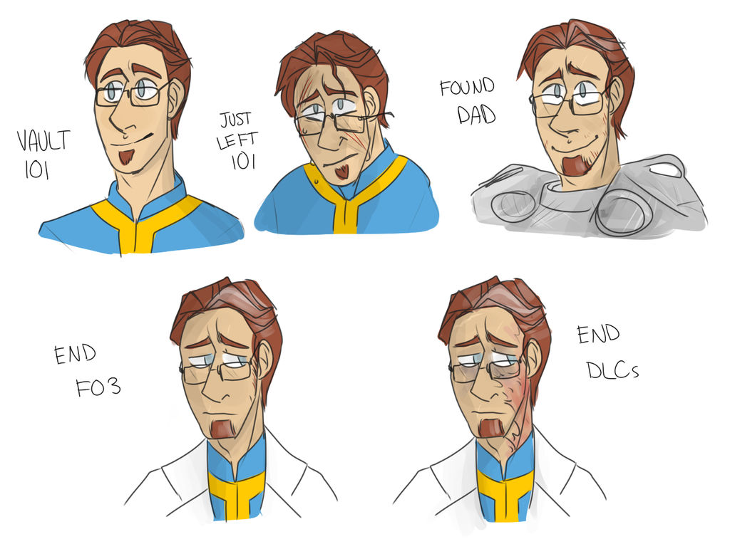 Heres a series I did of every companion in Fallout 3 (Mothership