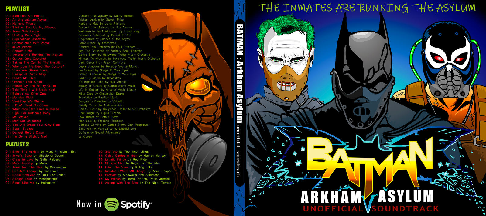 Batman Arkham Asylum unofficial soundtrack by Jarol-Tilap on DeviantArt