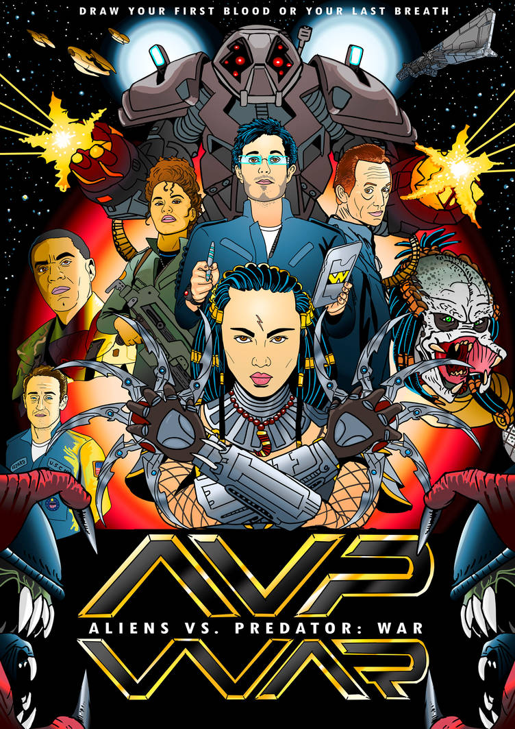 Aliens VS Predator: War cover by Jarol-Tilap on DeviantArt