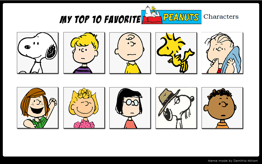 My Top 10 Favorite Peanuts Characters