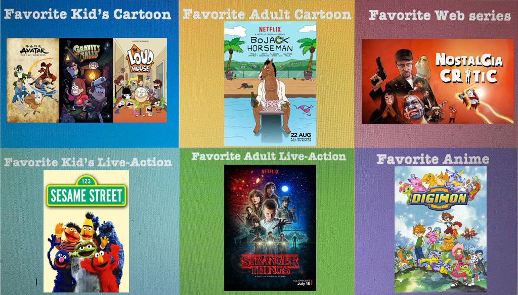 My Favorite Shows By Type By Ezmanify On Deviantart My Favorite Shows By Type By Ezmanify On Deviantart