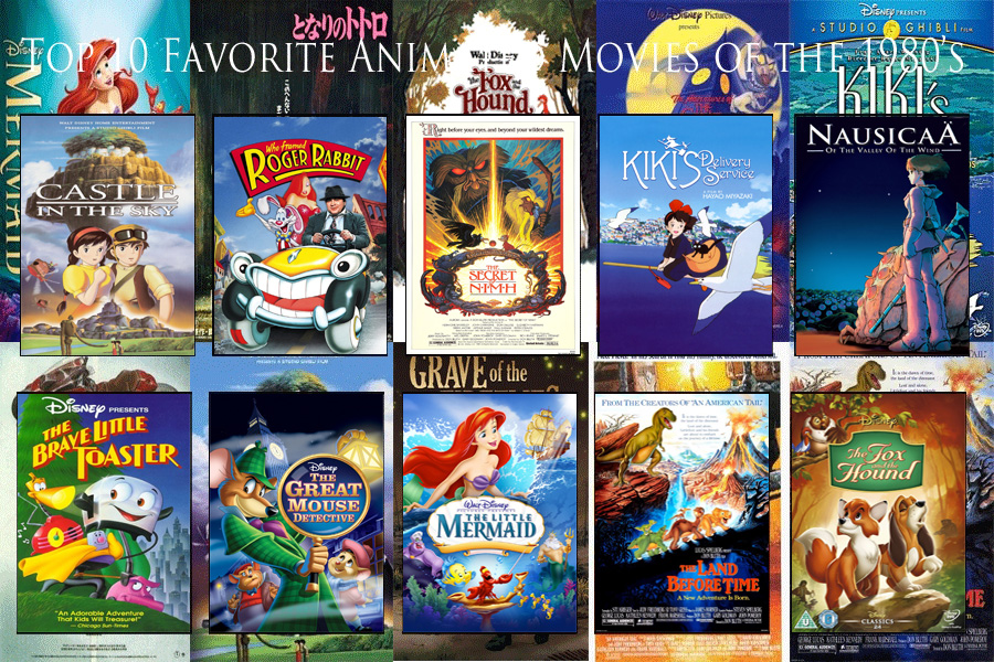 My Top 10 Favorite Animated Movies of the 1980s by Ezmanify on DeviantArt