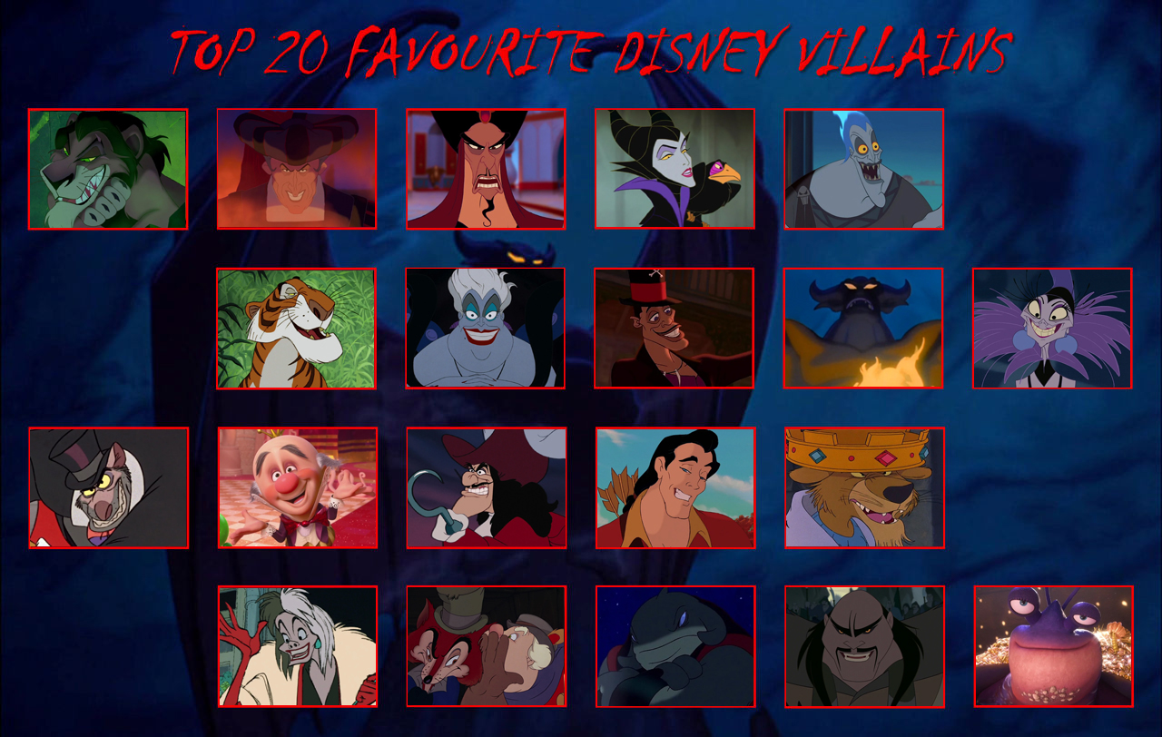 My Top 20 Favorite Disney Villains By Ezmanify On Deviantart My Top 20 Favorite Disney Villains By Ezmanify On Deviantart
