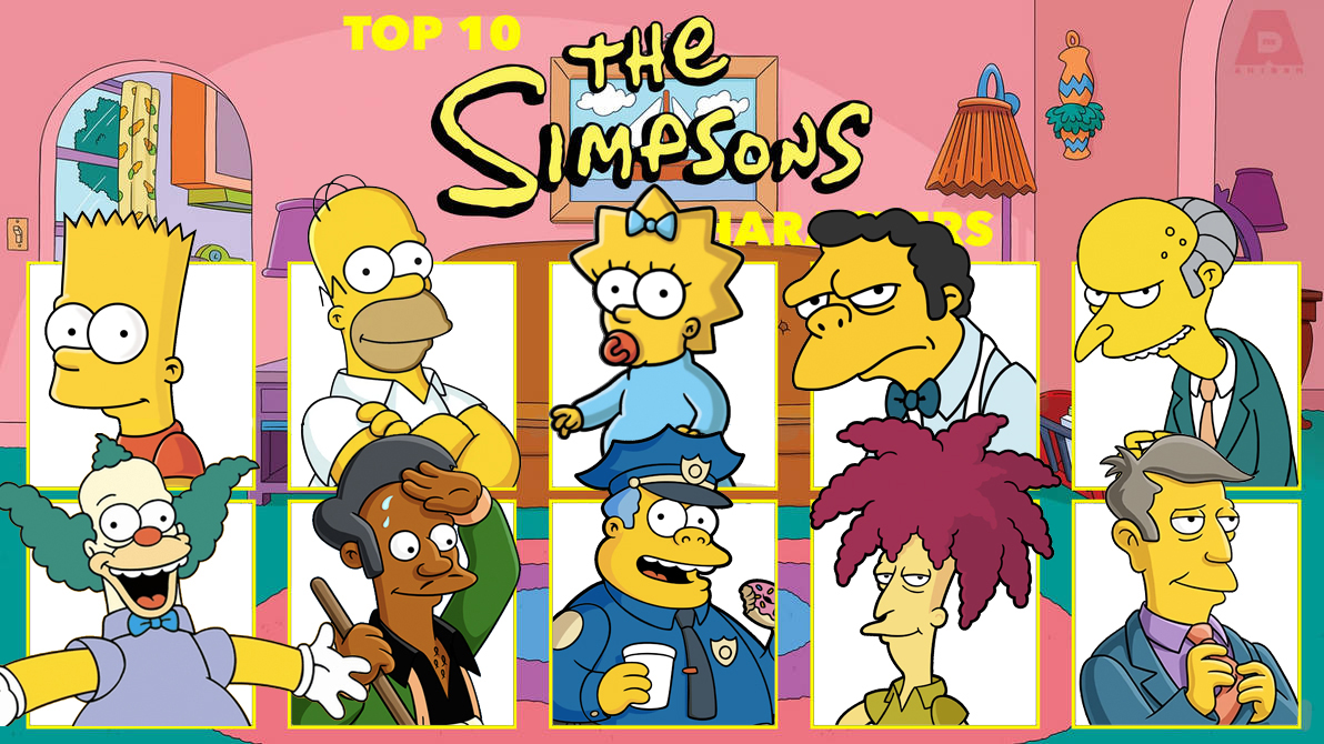 My Top 10 Favorite Simpsons Characters By Ezmanify On Deviantart My Top 10 Favorite Simpsons Characters By Ezmanify On Deviantart