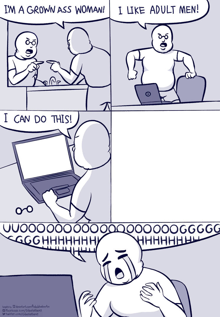 Blank Meme Template Adult Men by FadedShadowFox on DeviantArt