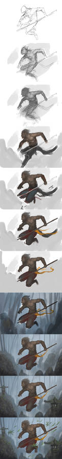 Monkey King Step By Step