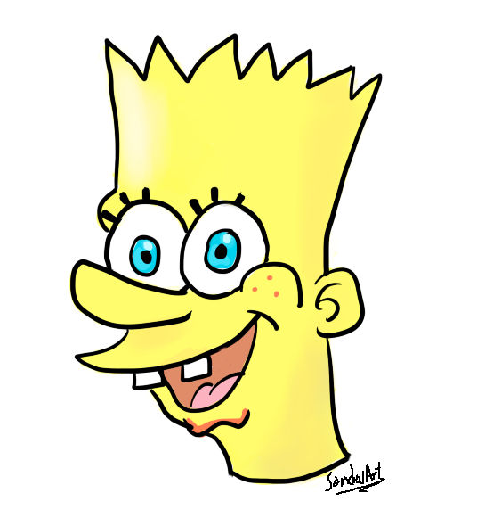 Sponge Bart SpongeBart - Bart Esponja by SandovART on DeviantArt