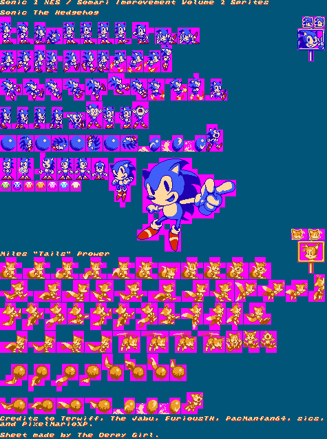 Sonic's Sprite Improvements (Tails Update) [Sonic the Hedgehog