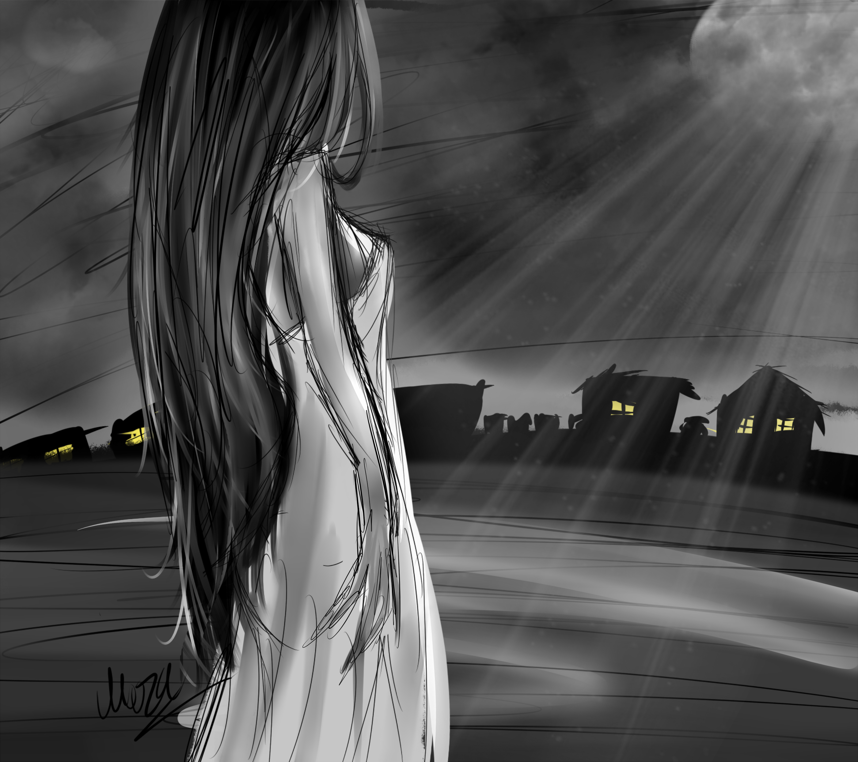 La llorona , Dibujo Random by MUZADARKNESS on DeviantArt