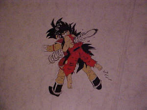 Goku and raditz painting