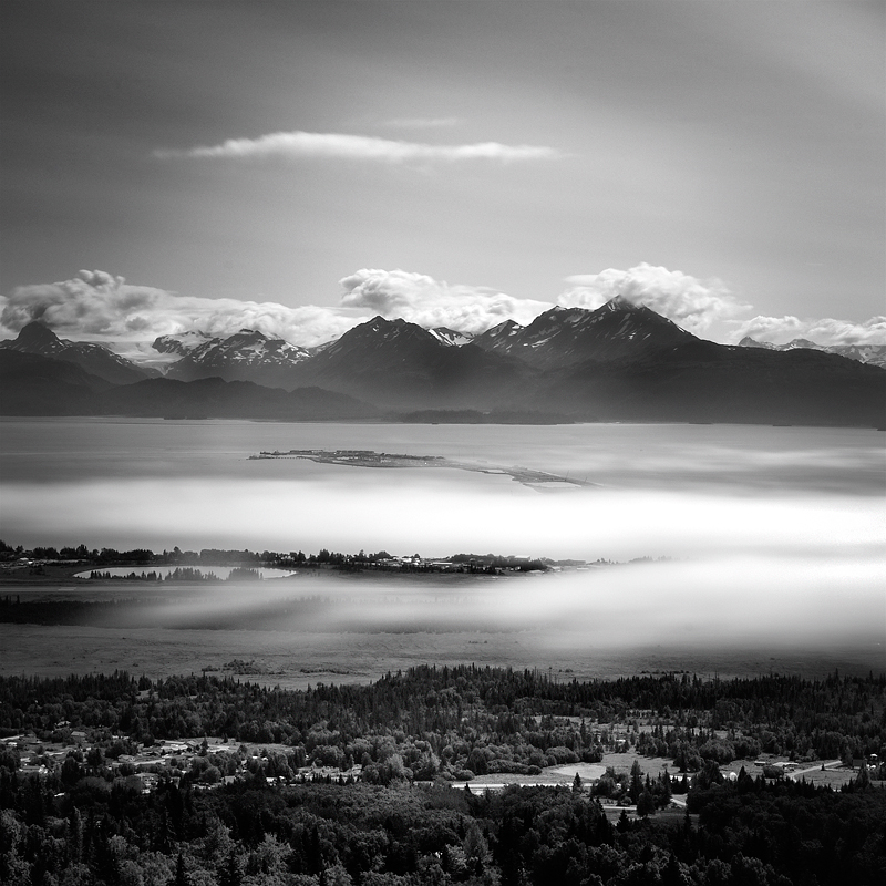 Fog on the spit