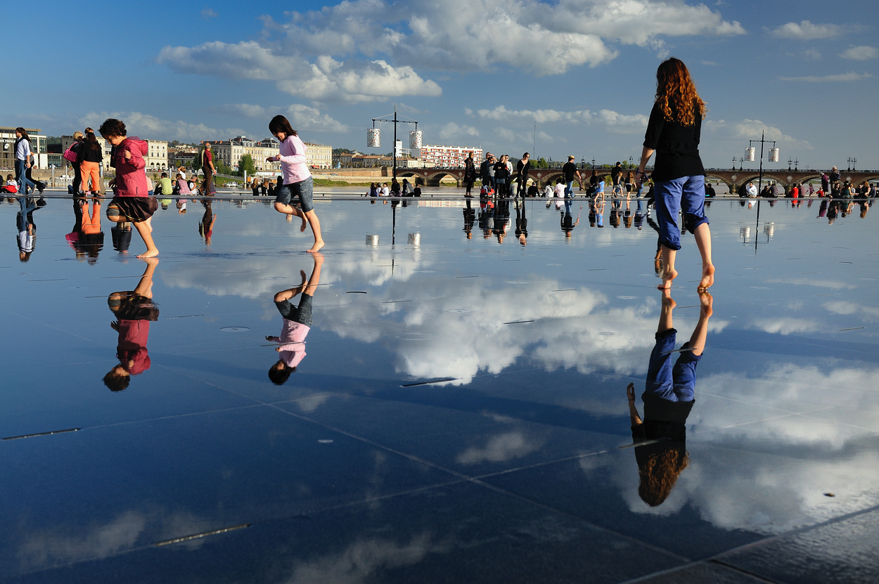 walking on the miror