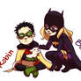 Batgirl, Robin and the Kitty