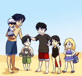 Summer Batbabies by gabzillaz