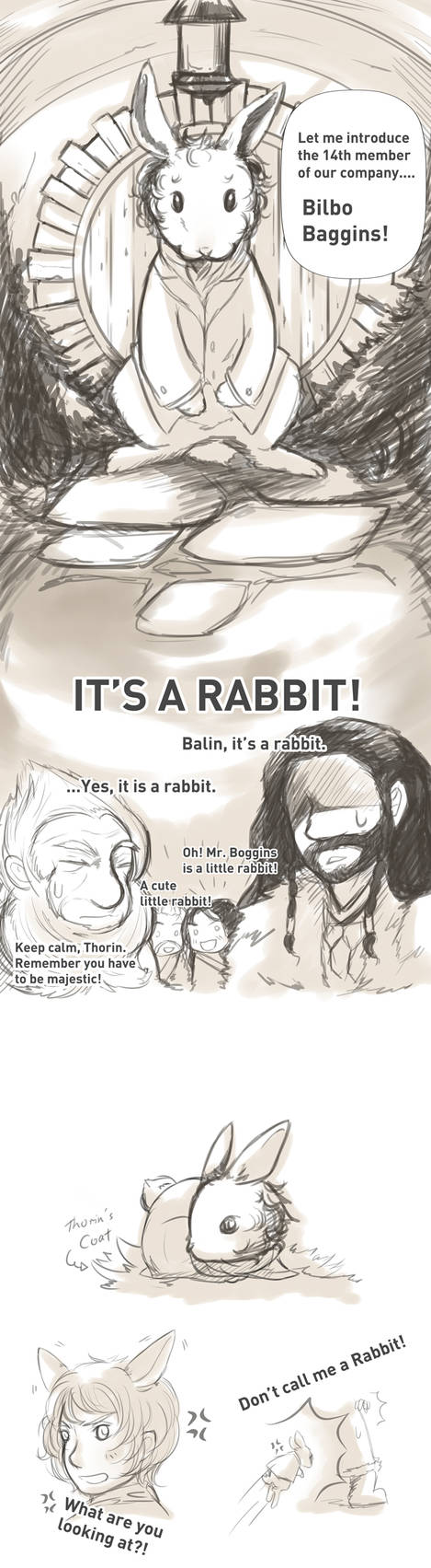 The Hobbit:: Rabbit!Bilbo by caylren on DeviantArt