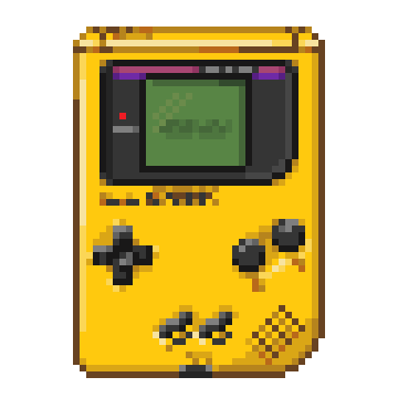 Game boy color pixel art