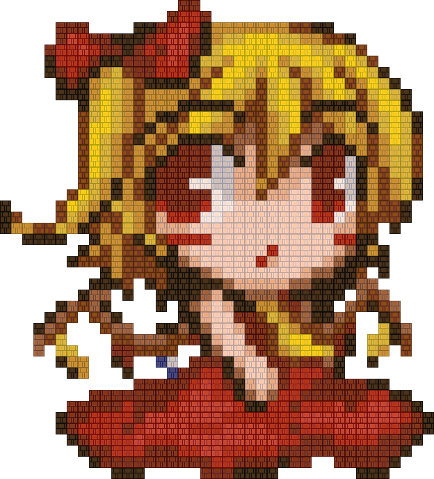 Block-Sprite: Chibi Flandre by Daiyousei