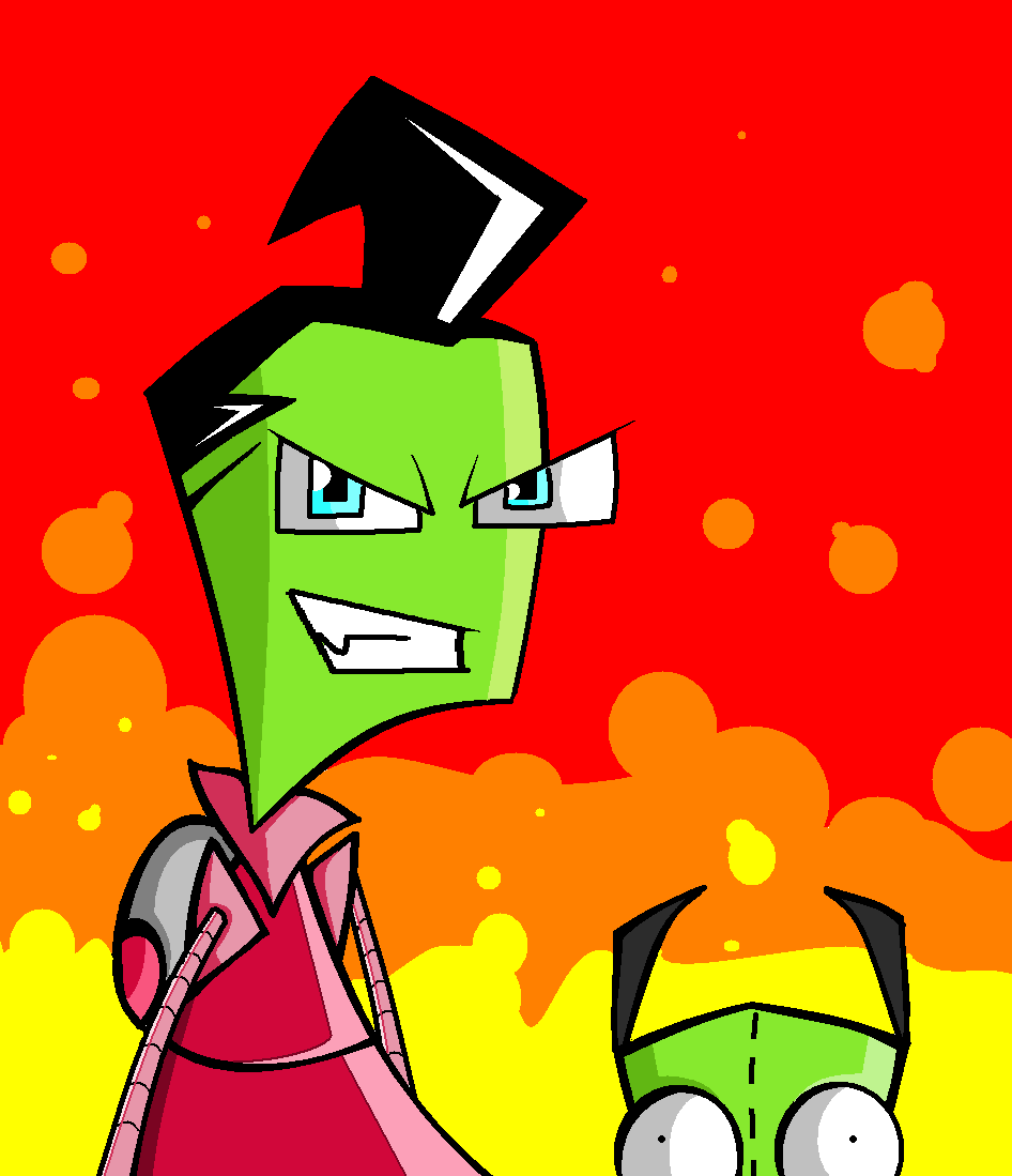 psst...its zim and gir