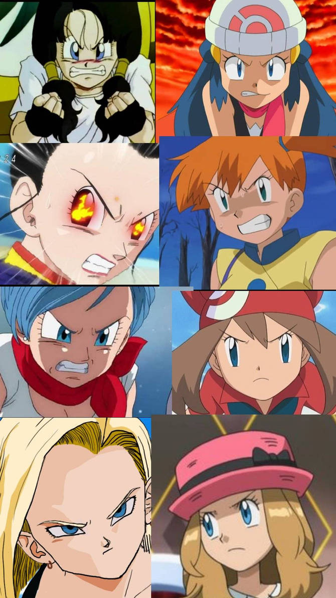 Dgig Dragon Ball And Pokegirls Angry by 45akdaba on DeviantArt