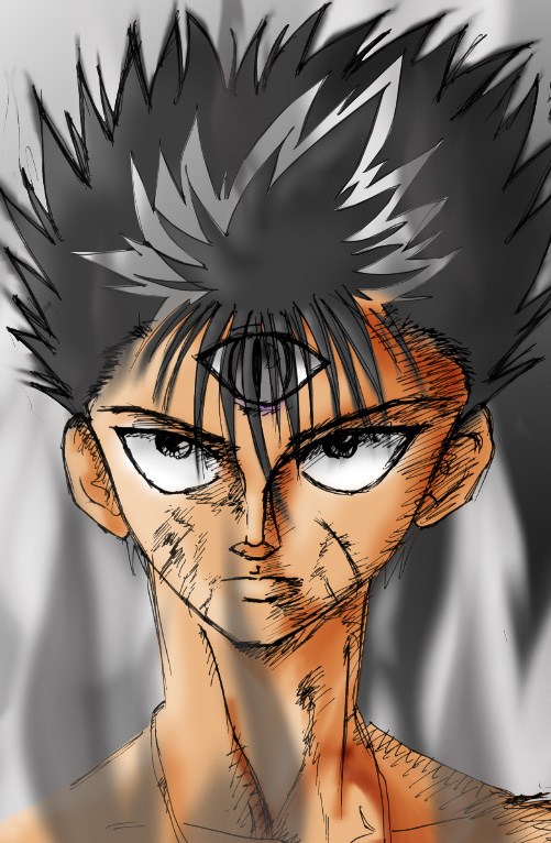 Hiei Fanart: Dark Flame