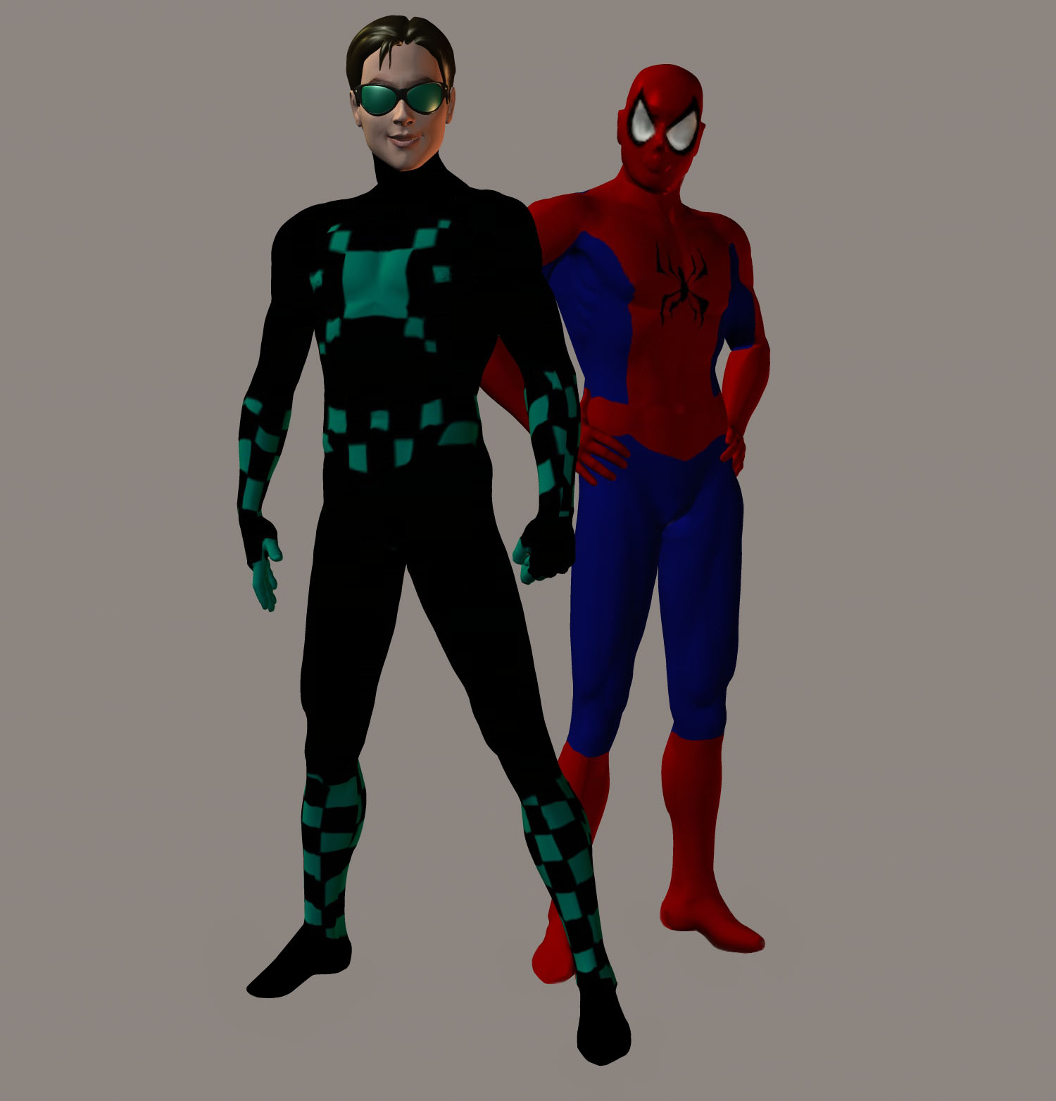 Spiderman and Lastikman by j4ever on DeviantArt