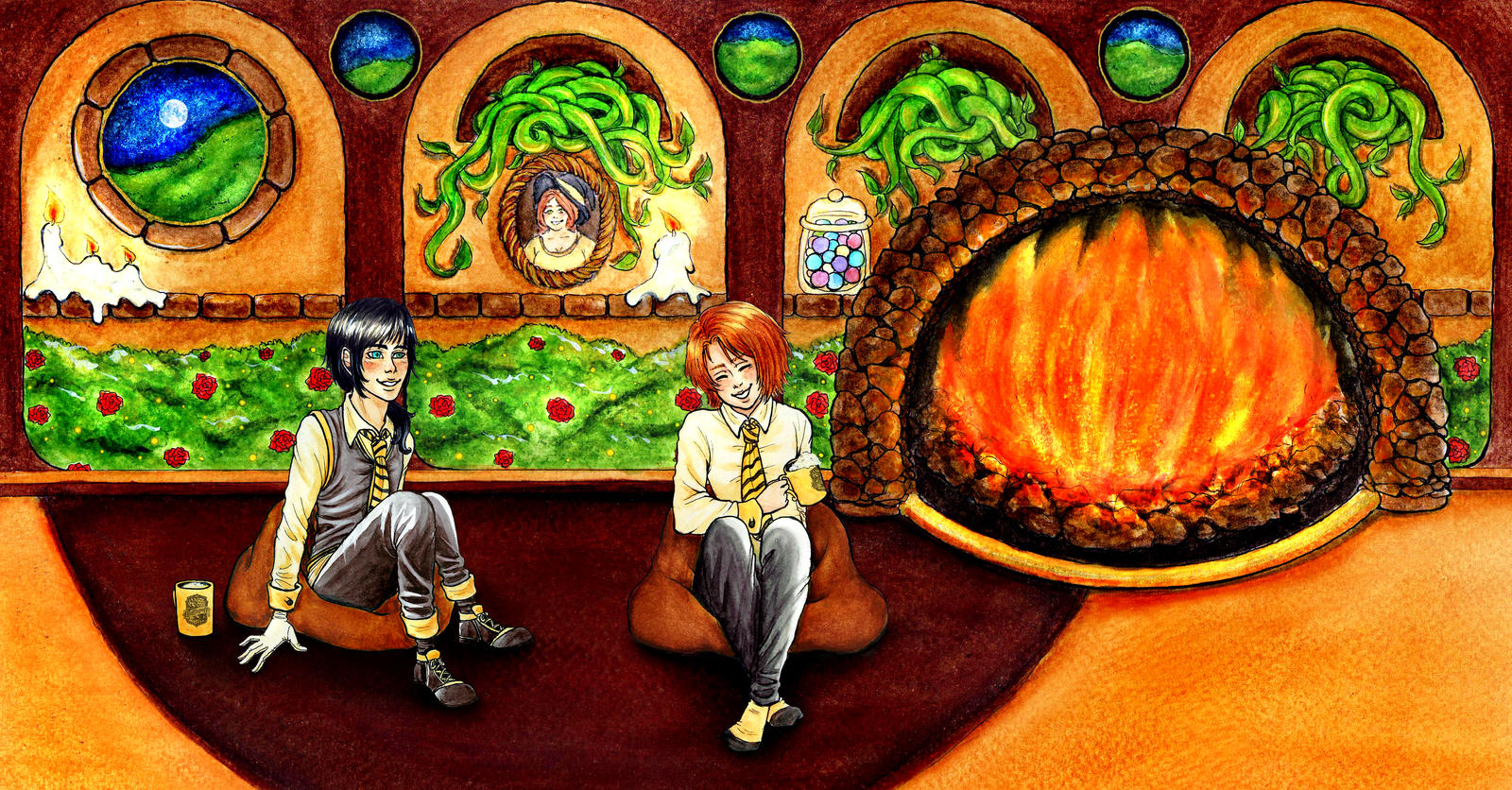 Hufflepuff Common Room By Clef En Or On Deviantart