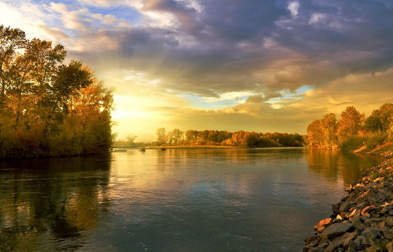 Autumn Landscape  River