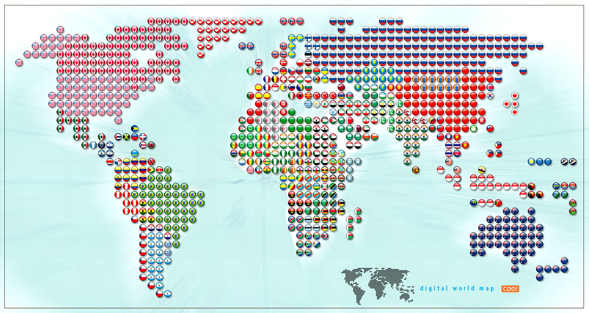 world flags inside candies