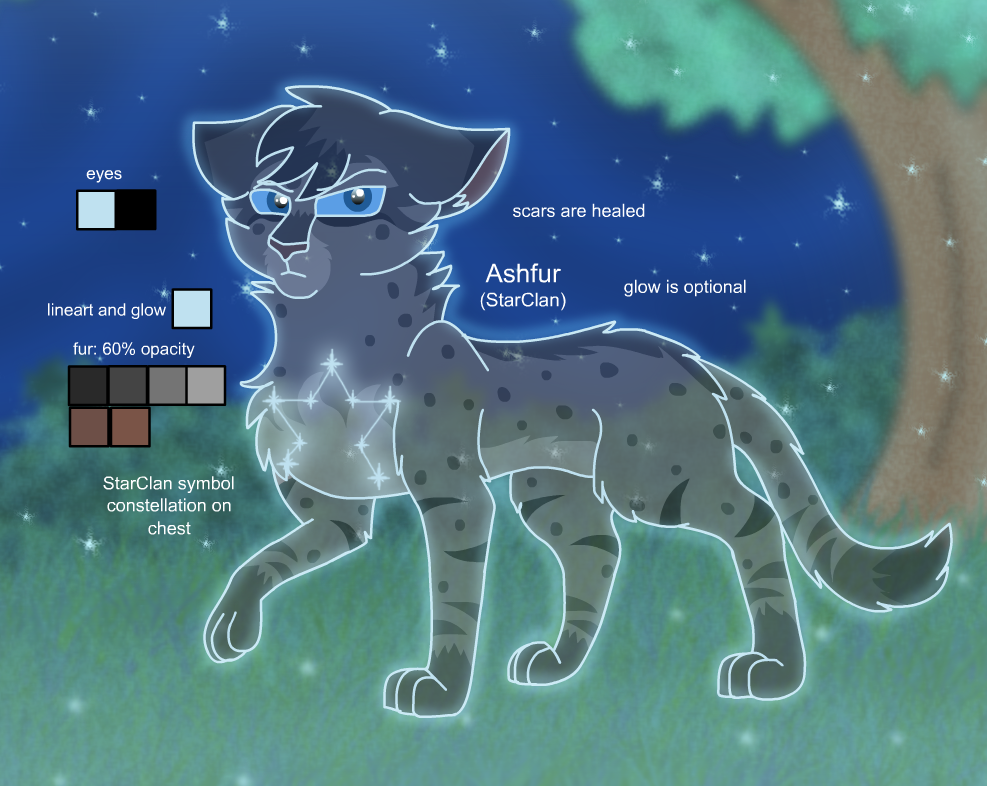 Warrior Cats character designs: Ashfur by Flannsyn on DeviantArt