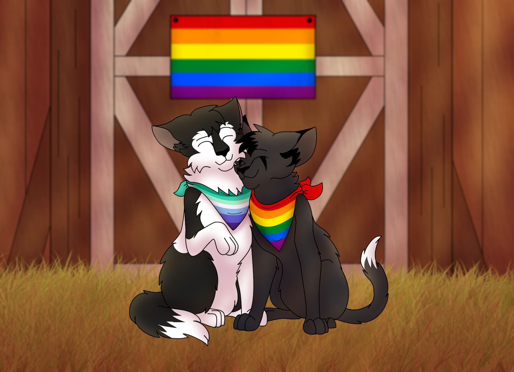 Ravenpaw and barley 💜 one of my favorite warrior cat relationships in 2023