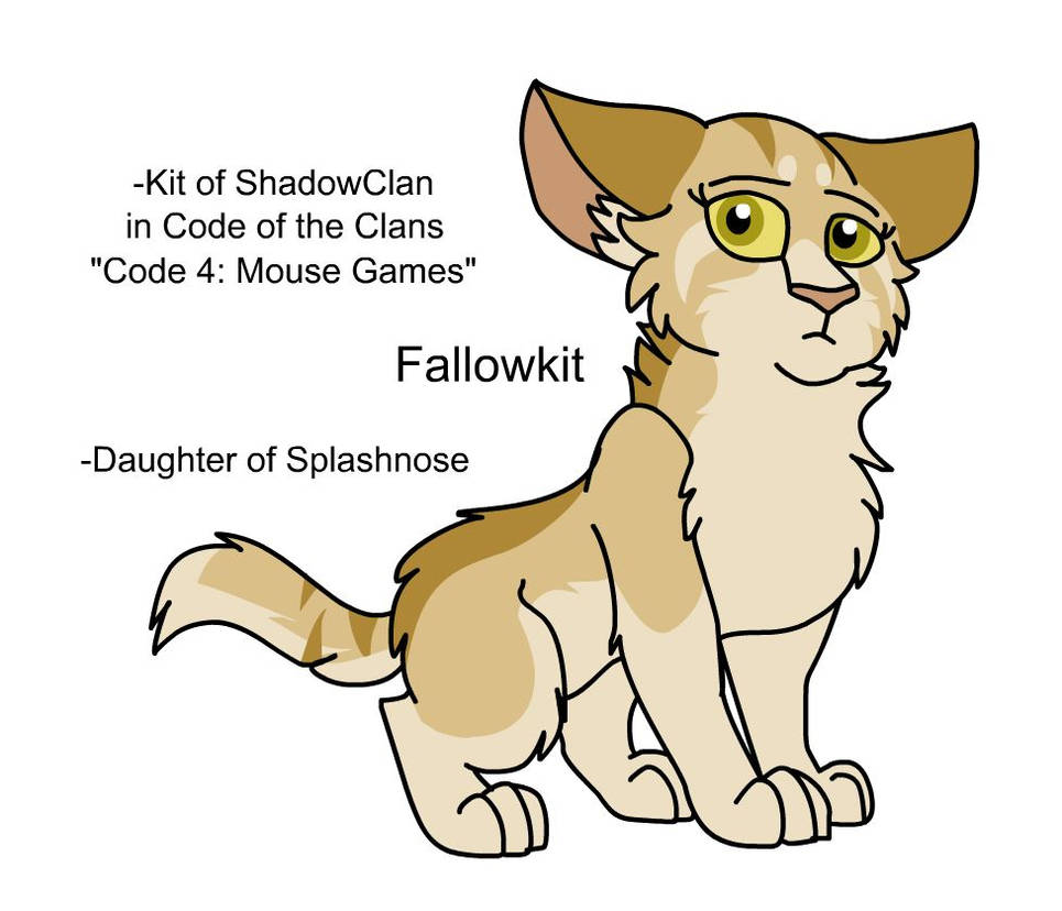 Fallowkit Warriors Design: Fallowkit by theDawnmist on DeviantArt